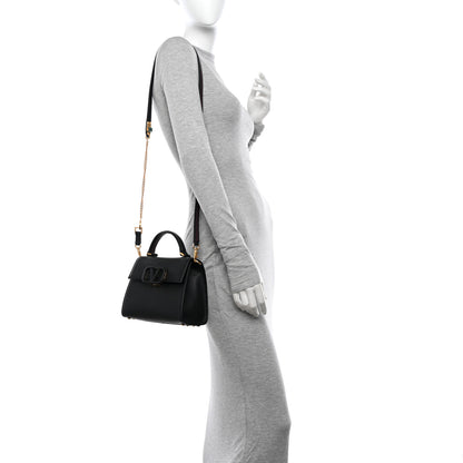 Valentino Garavani Grainy Calfskin Small VSling Top Handle Bag Black 2 of 11