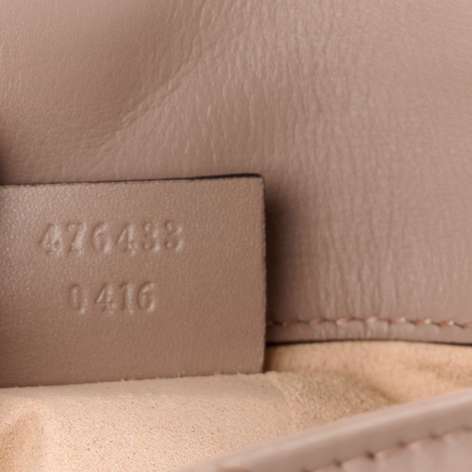 Gucci Calfskin Matelasse Super Mini GG Marmont Shoulder Bag Porcelain Rose 7 of 10