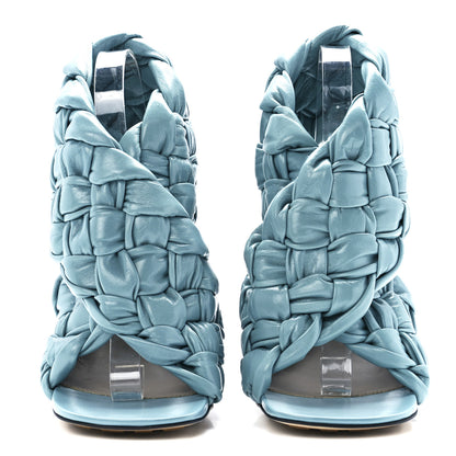 Bottega Veneta Shiny Nappa Intrecciato The Board Sandals 38 Linoleum 2 of 7