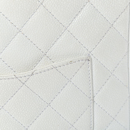 Chanel Caviar Quilted Petit Shopping Tote PST White 20 of 23