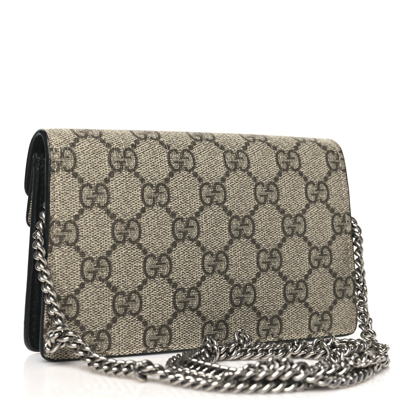 GG Supreme Monogram Super Mini Dionysus Shoulder Bag Black