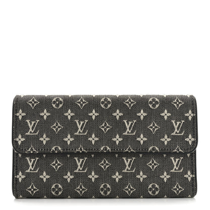 Louis Vuitton Mini Monogram Porte Tresor International Wallet Black 1 of 8
