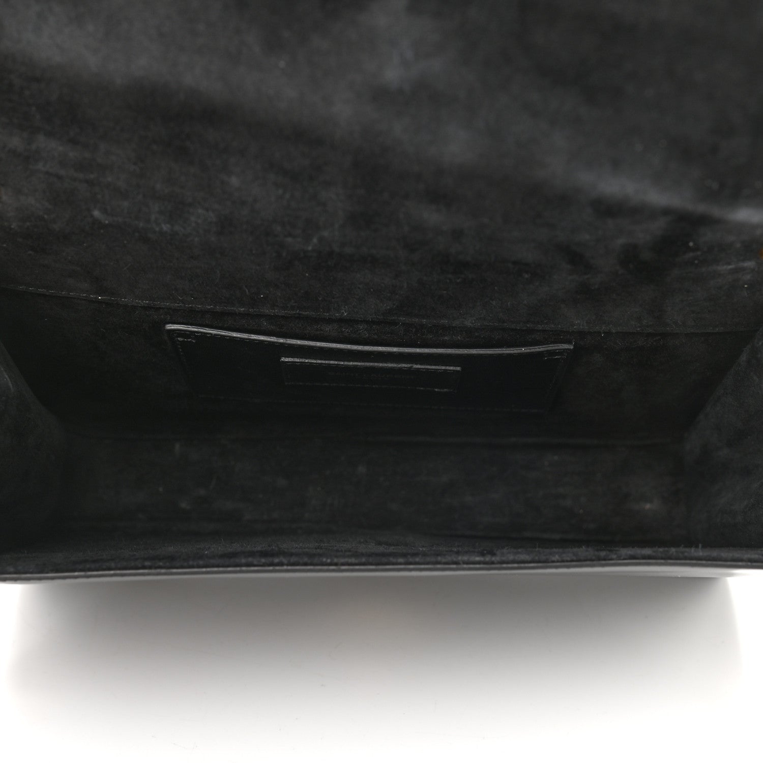 Saint Laurent Patent Medium Classic Monogram Kate Tassel Satchel Black 5 of 9