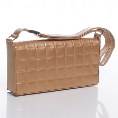 Chanel Lambskin Chocolate Bar Quilted CC Flap Bronze 3 of 8