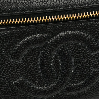 Chanel Caviar CC Vanity Cosmetic Case Black 7 of 8