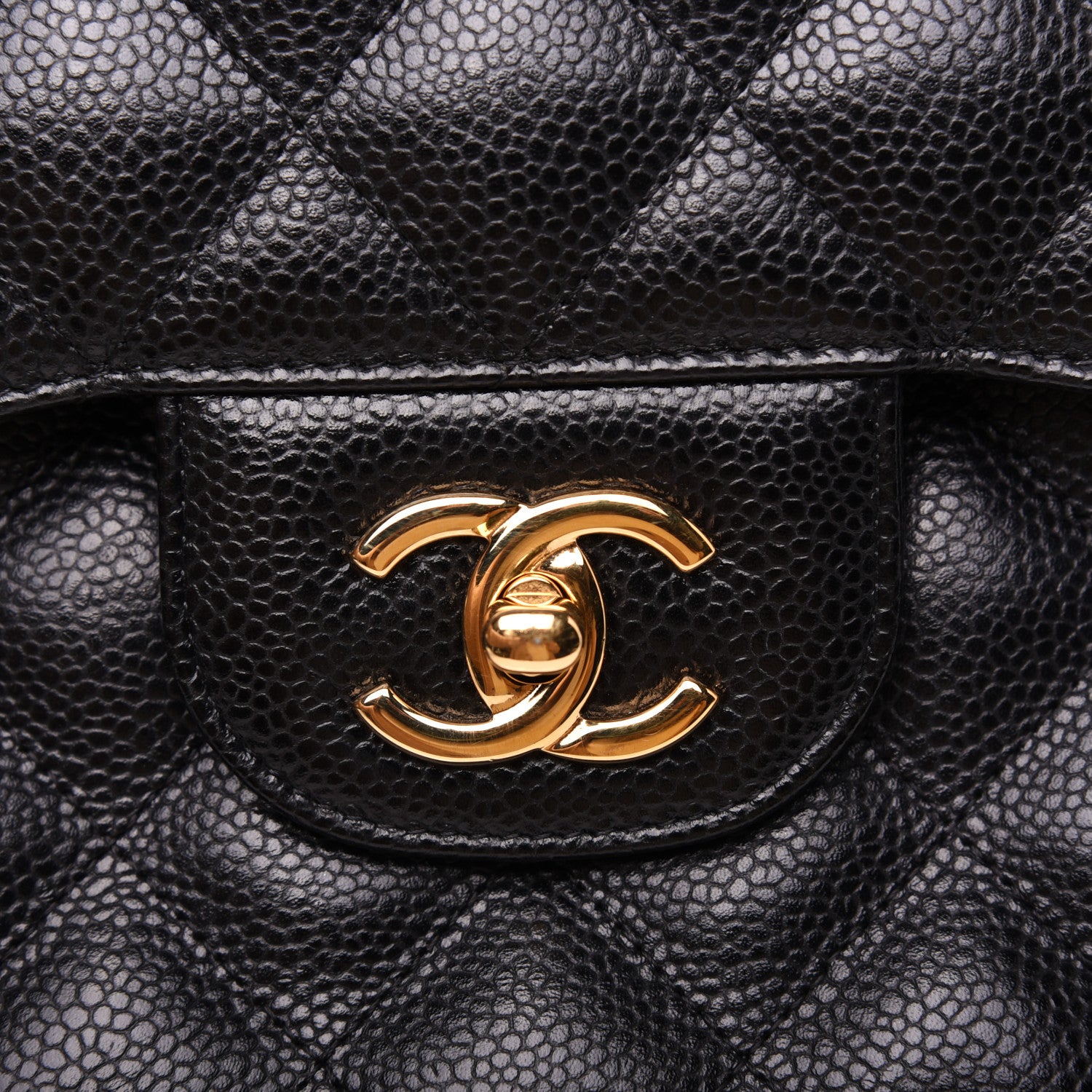 Chanel Caviar Quilted Jumbo Double Flap Black 11 of 14