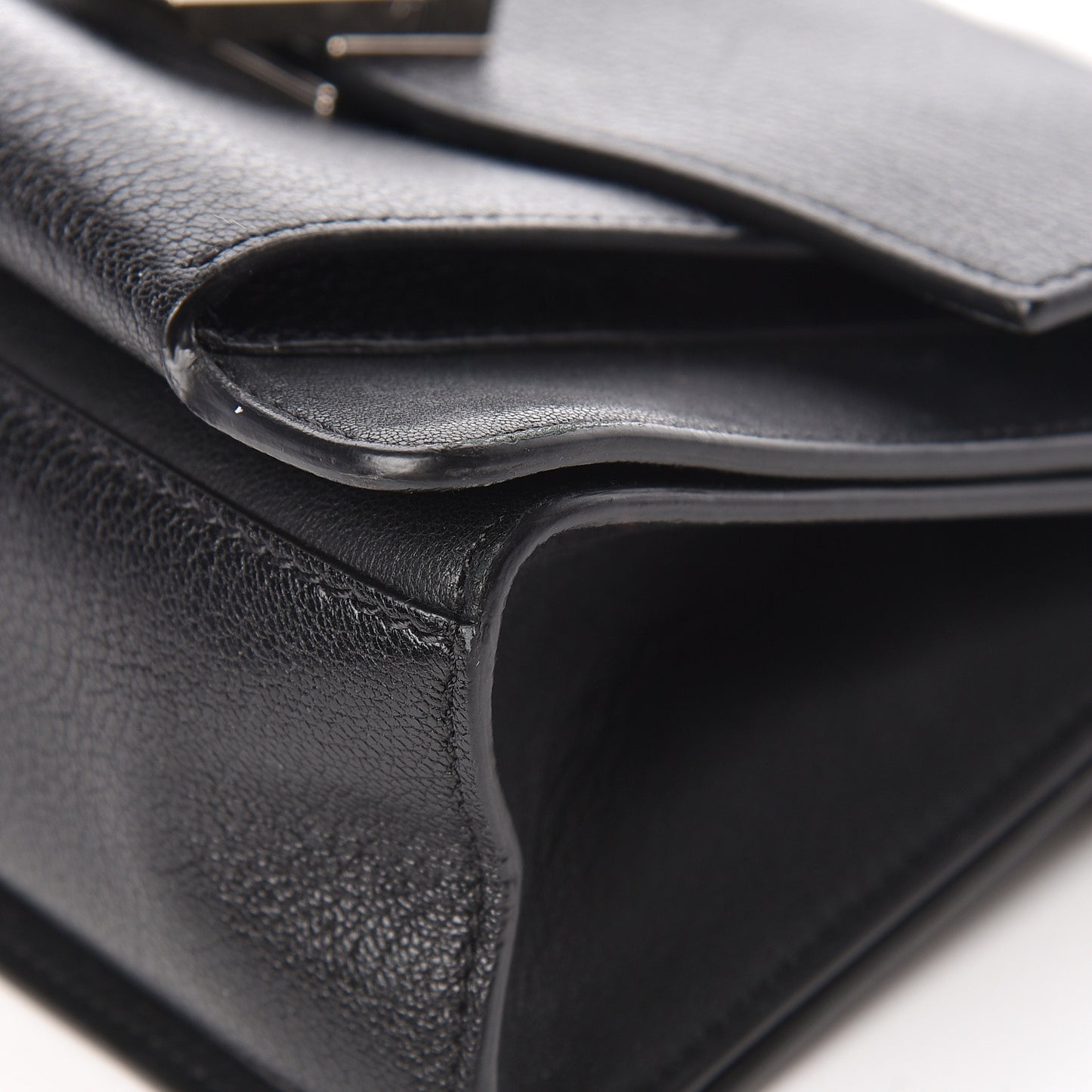 Goatskin Small GV3 Shoulder Bag Black