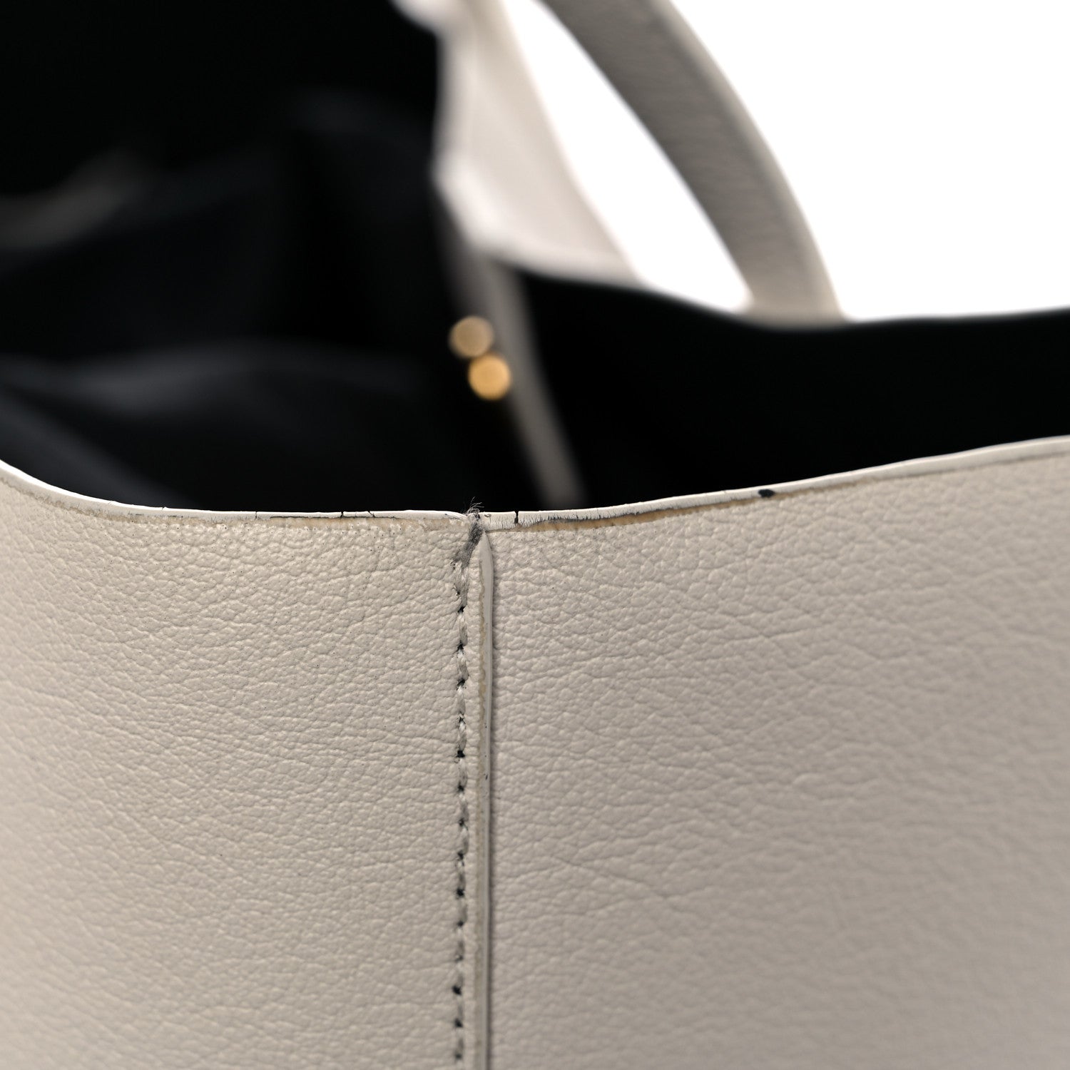 Saint Laurent Calfskin Large Shopping Tote Porcellana 19 of 36