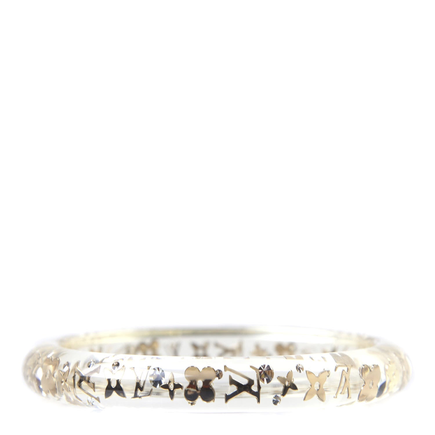 Louis Vuitton Resin Swarovski Medium Inclusion Bracelet PM Transparent 4 of 4