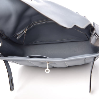 Hermes Veau Swift Sac Berline 28 Bleu Lin 5 of 9