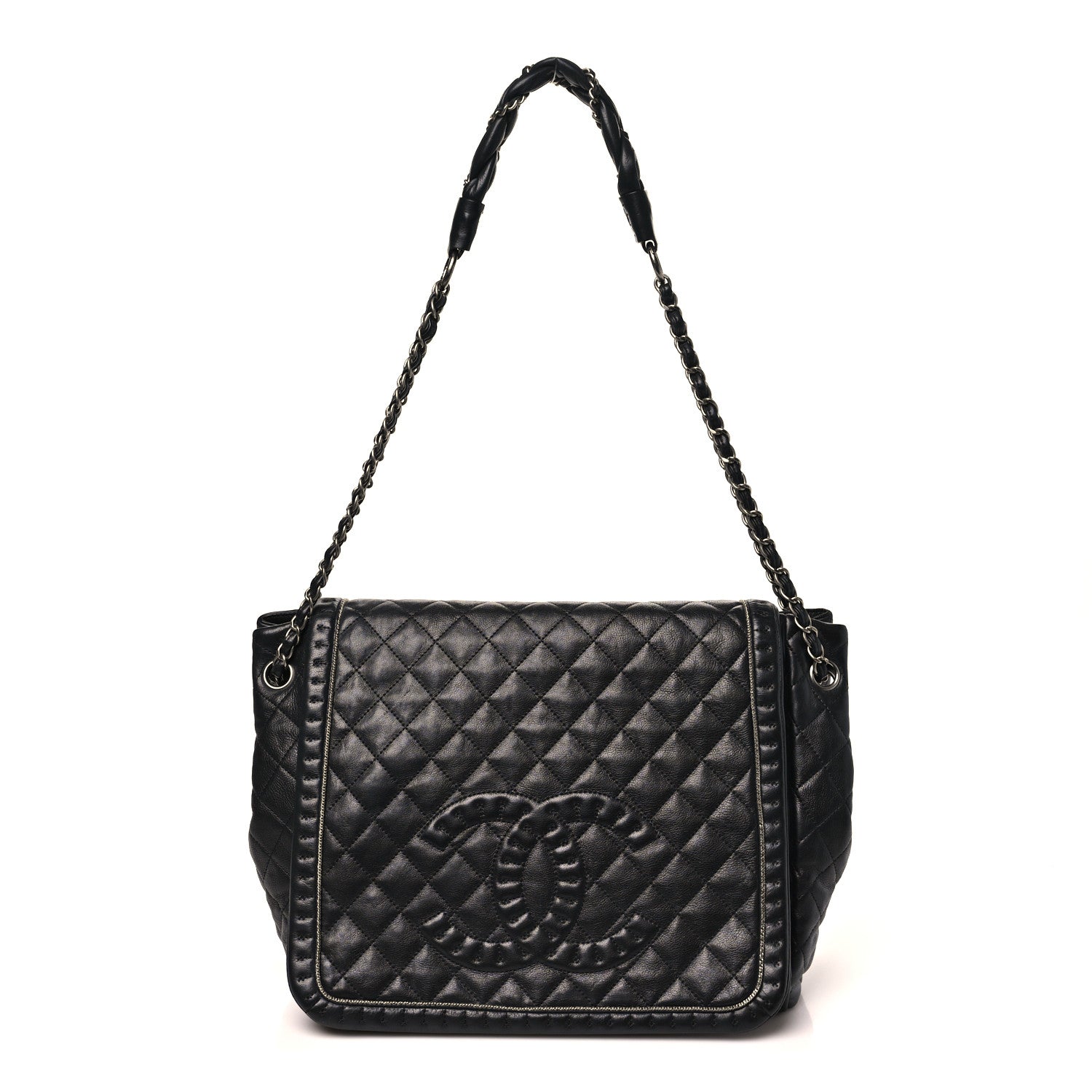 Chanel Calfskin Quilted Istanbul Accordion Large Flap Black