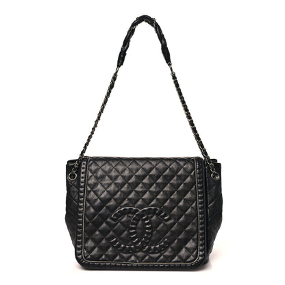 Chanel Calfskin Quilted Istanbul Accordion Large Flap Black 1 of 10