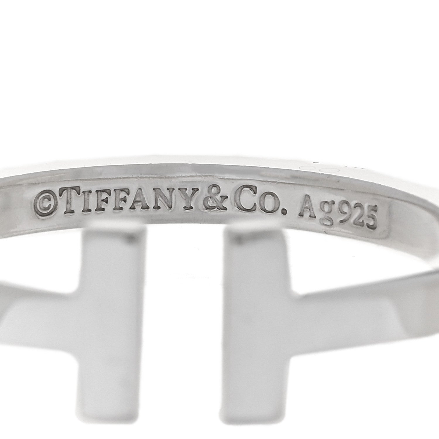 Tiffany Sterling Silver T Square Ring 65 11 4 of 4