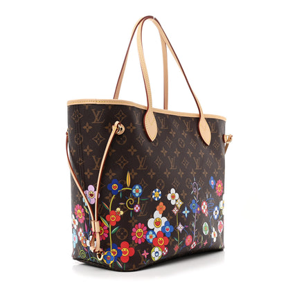 Louis Vuitton LV X TM Monogram Flowers Neverfull MM 3 of 10