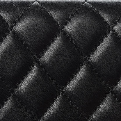 Chanel Lambskin Quilted Flap Card Holder Black 9 of 9