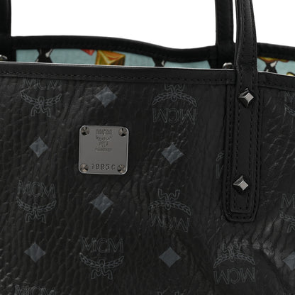 MCM Visetos Medium Project Reversible Shopper Tote Black 11 of 20