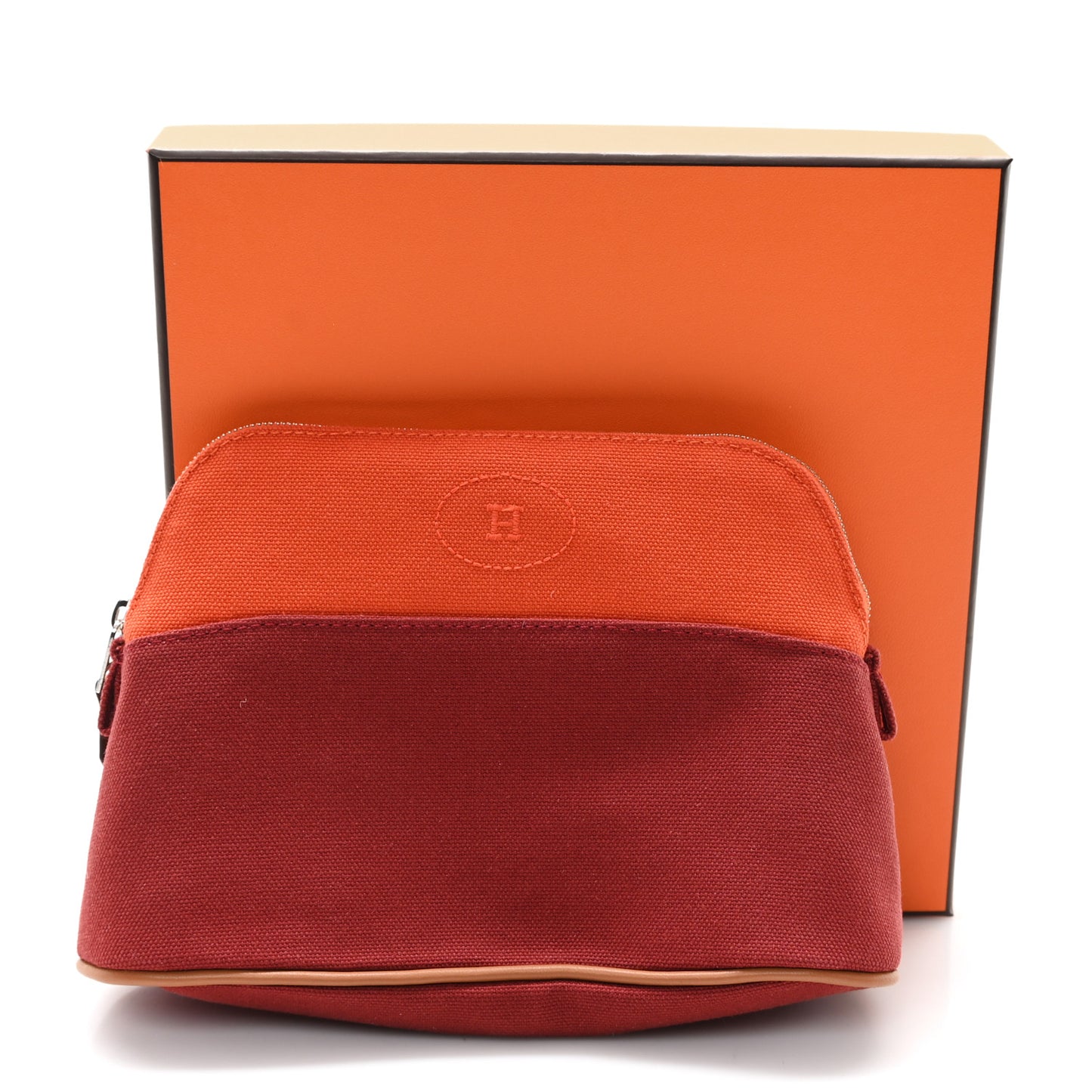 Cotton Canvas Bolide Travel Cosmetic Pouch Feu Tomette