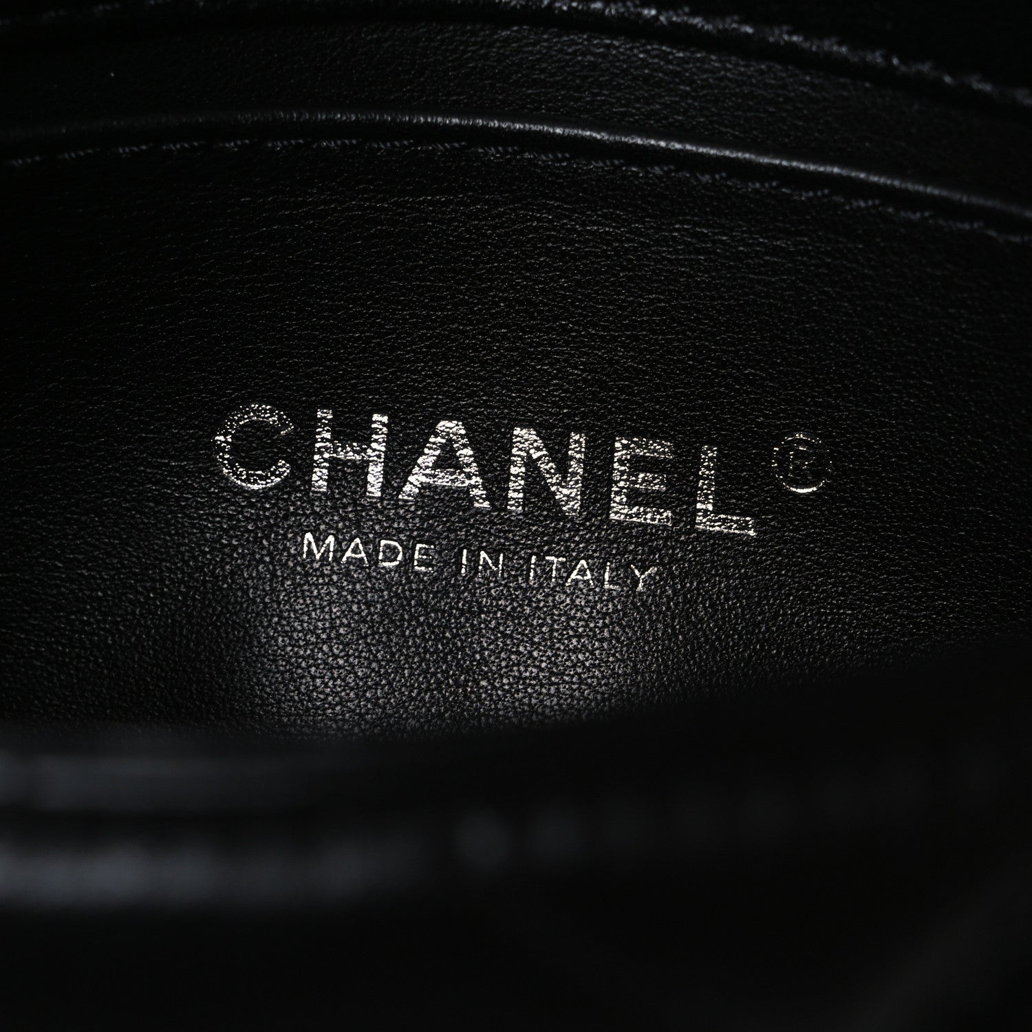 Chanel Lambskin Quilted Mini Chain Rows Flap Black 6 of 10