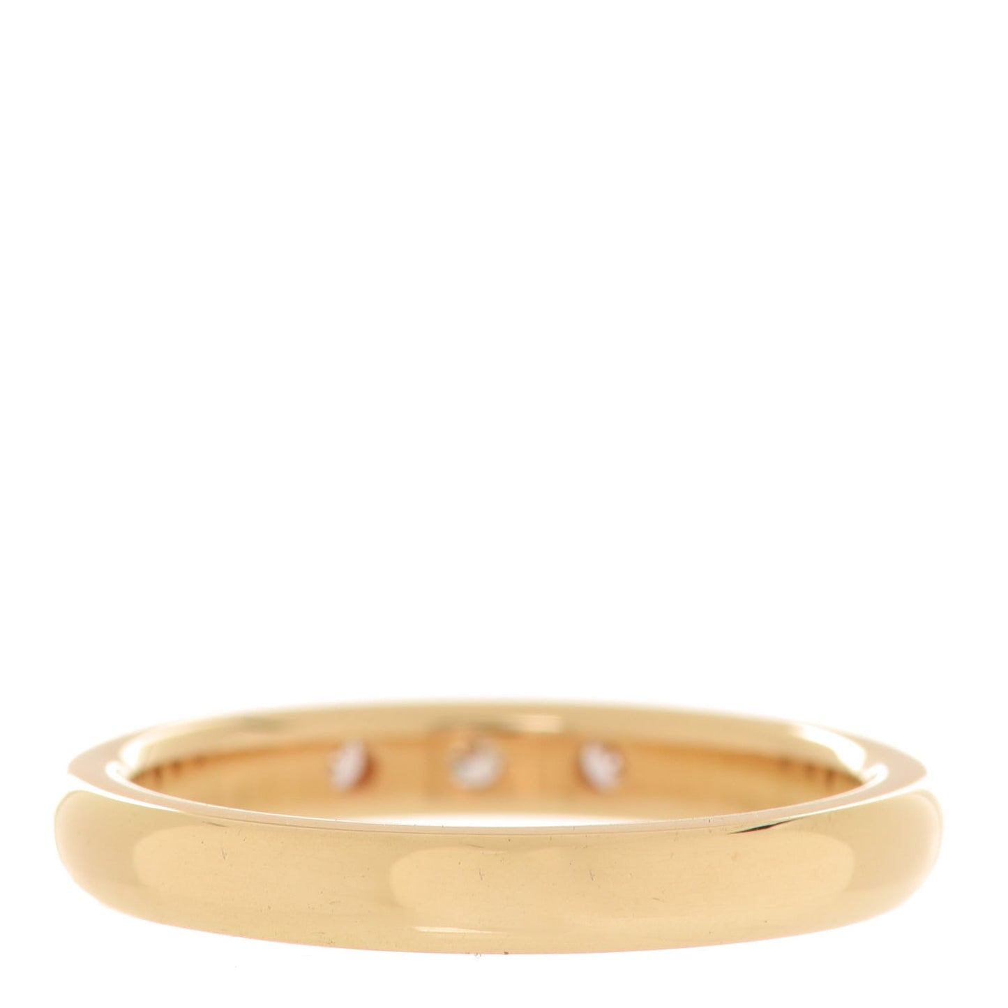 18K Yellow Gold Diamond Elsa Peretti Stacking Band Ring 50 5.5