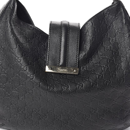 Gucci Guccissima Large New Ladies Web Hobo Black 7 of 15