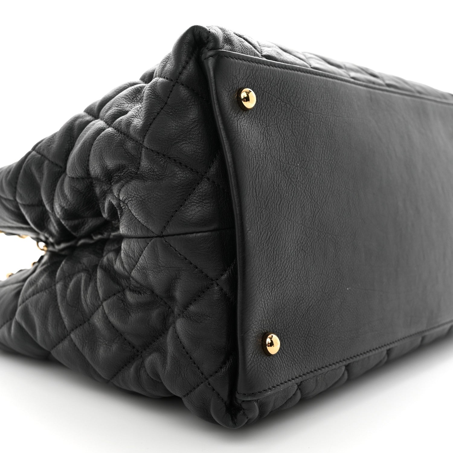 Chanel Calfskin Quilted Small Chain Me Tote Black 10 of 12