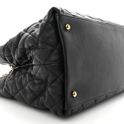 Chanel Calfskin Quilted Small Chain Me Tote Black 10 of 12
