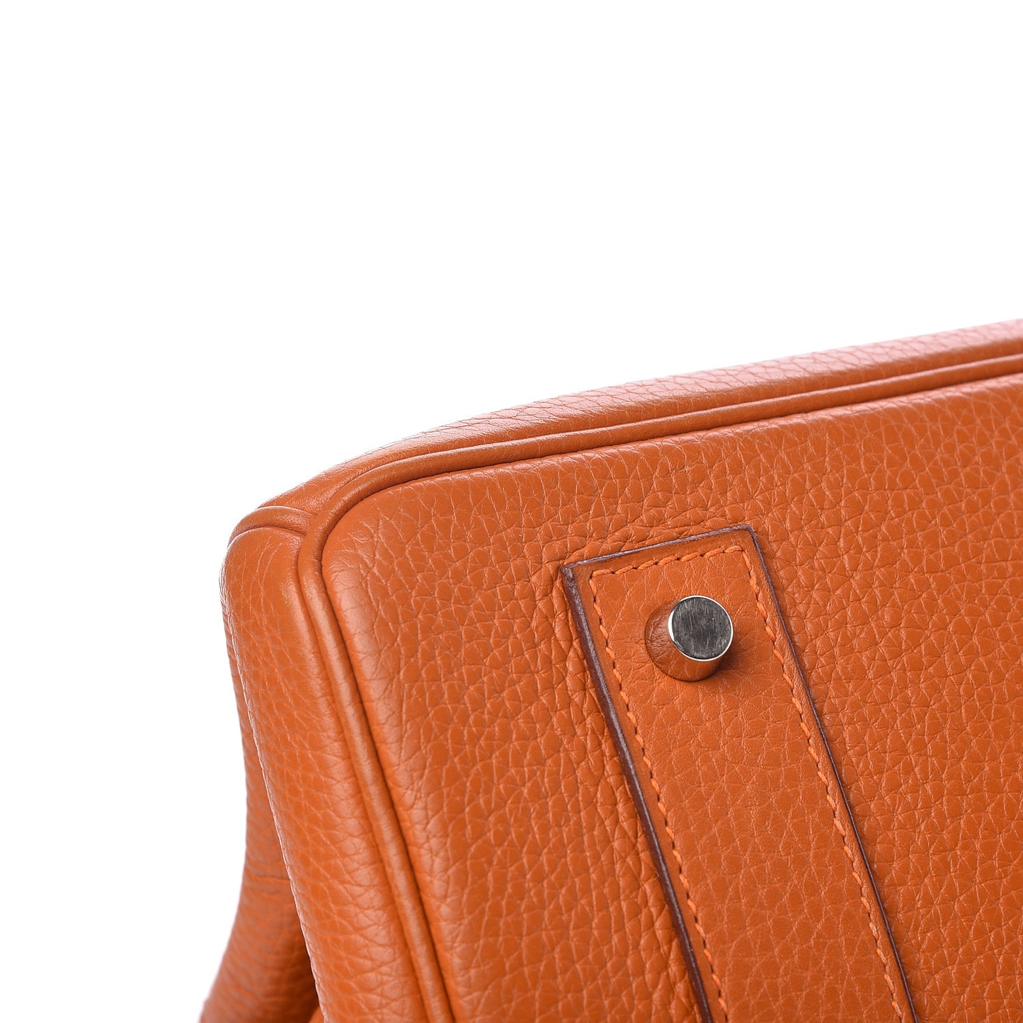 Taurillon Clemence JPG Birkin 42 Orange