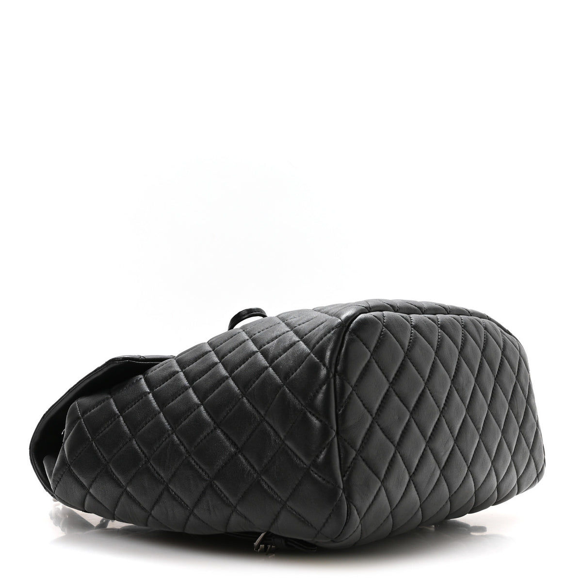 Lambskin Quilted Large Urban Spirit Backpack Black