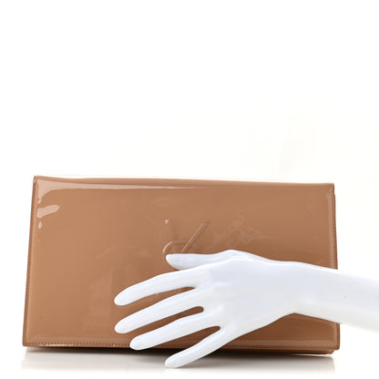 Saint Laurent Patent Calfskin Monogram Large Belle De Jour Clutch Chair 2 of 12