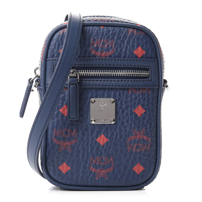 MCM Visetos X-Mini Crossbody Bag Deep Blue Sea 1 of 8