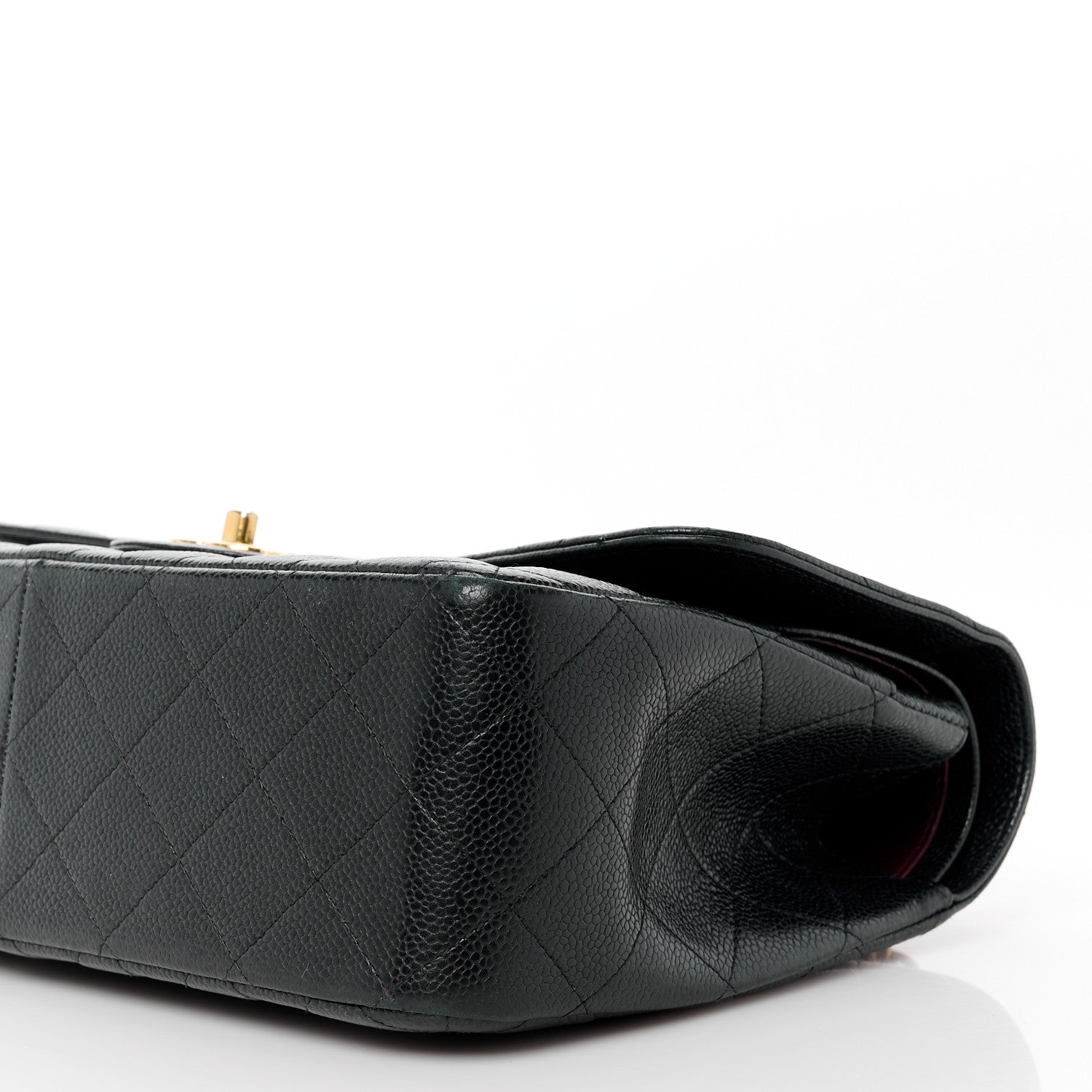 Chanel Caviar Quilted Jumbo Double Flap Black 12 of 14