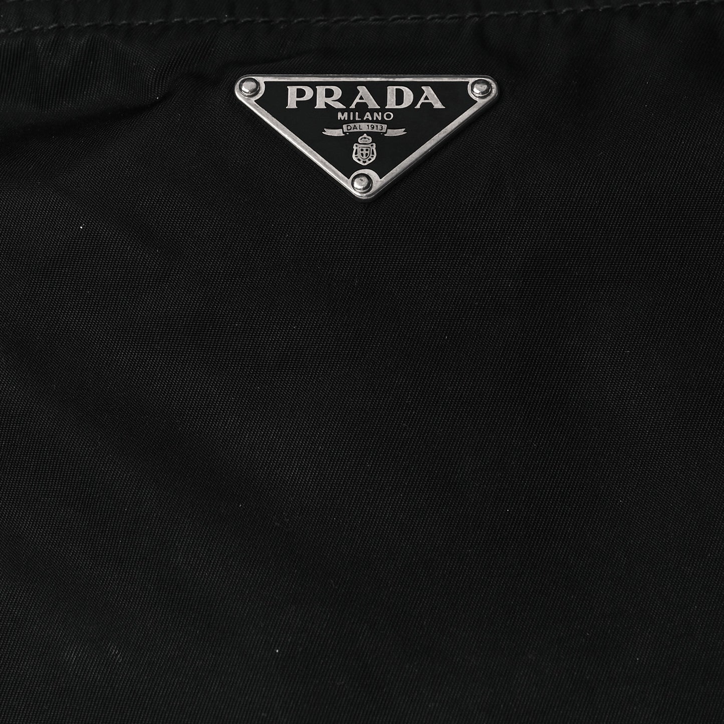 Nylon Vela Flat Messenger Bag Black