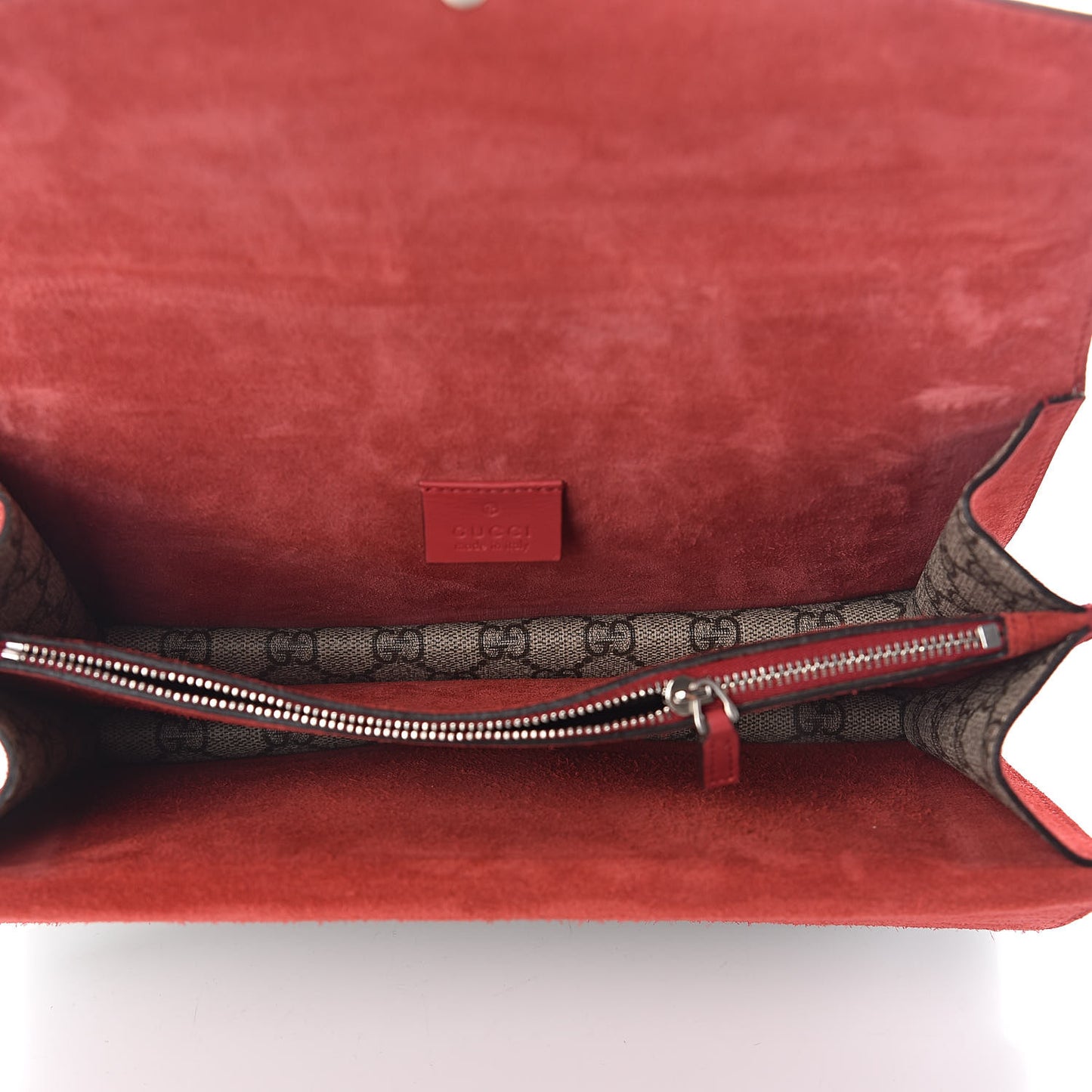 GG Supreme Monogram Small Dionysus Shoulder Bag Red