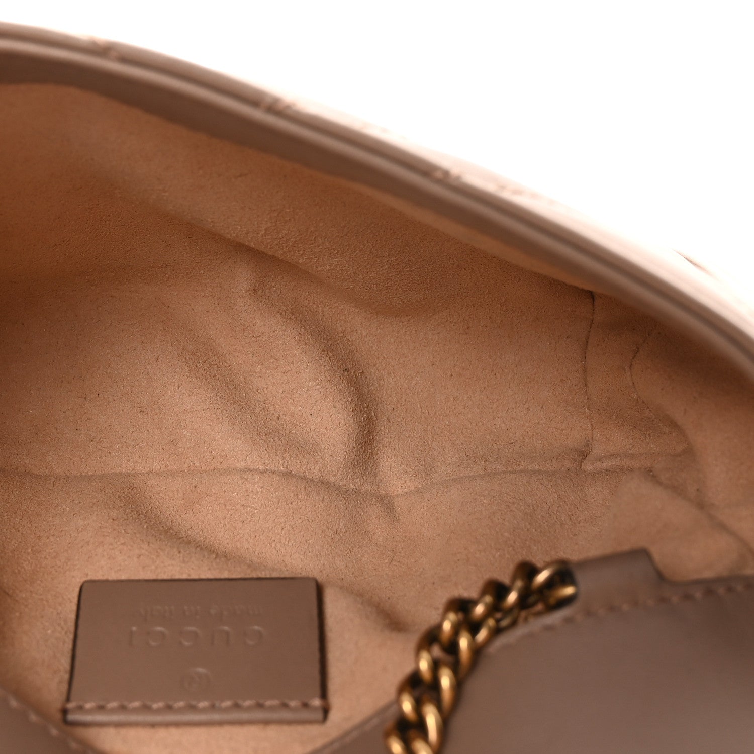 Gucci Calfskin Matelasse Super Mini GG Marmont Shoulder Bag