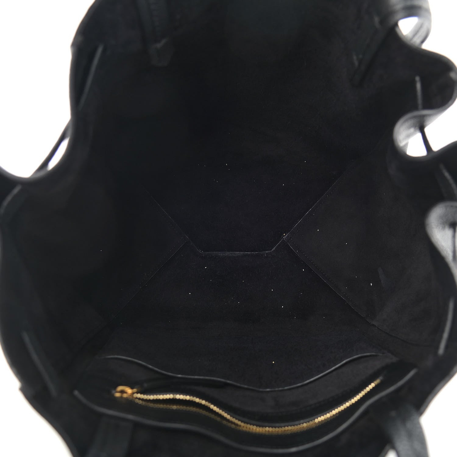 Celine Soft Grained Calfskin Small Belt Cabas Phantom Black 5 of 16