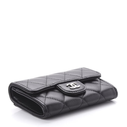 Chanel Lambskin Quilted Flap Card Holder Black 4 of 10
