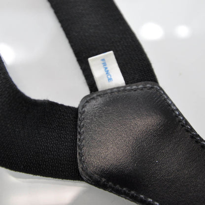 Chanel Logo Suspenders Black White 5 of 5