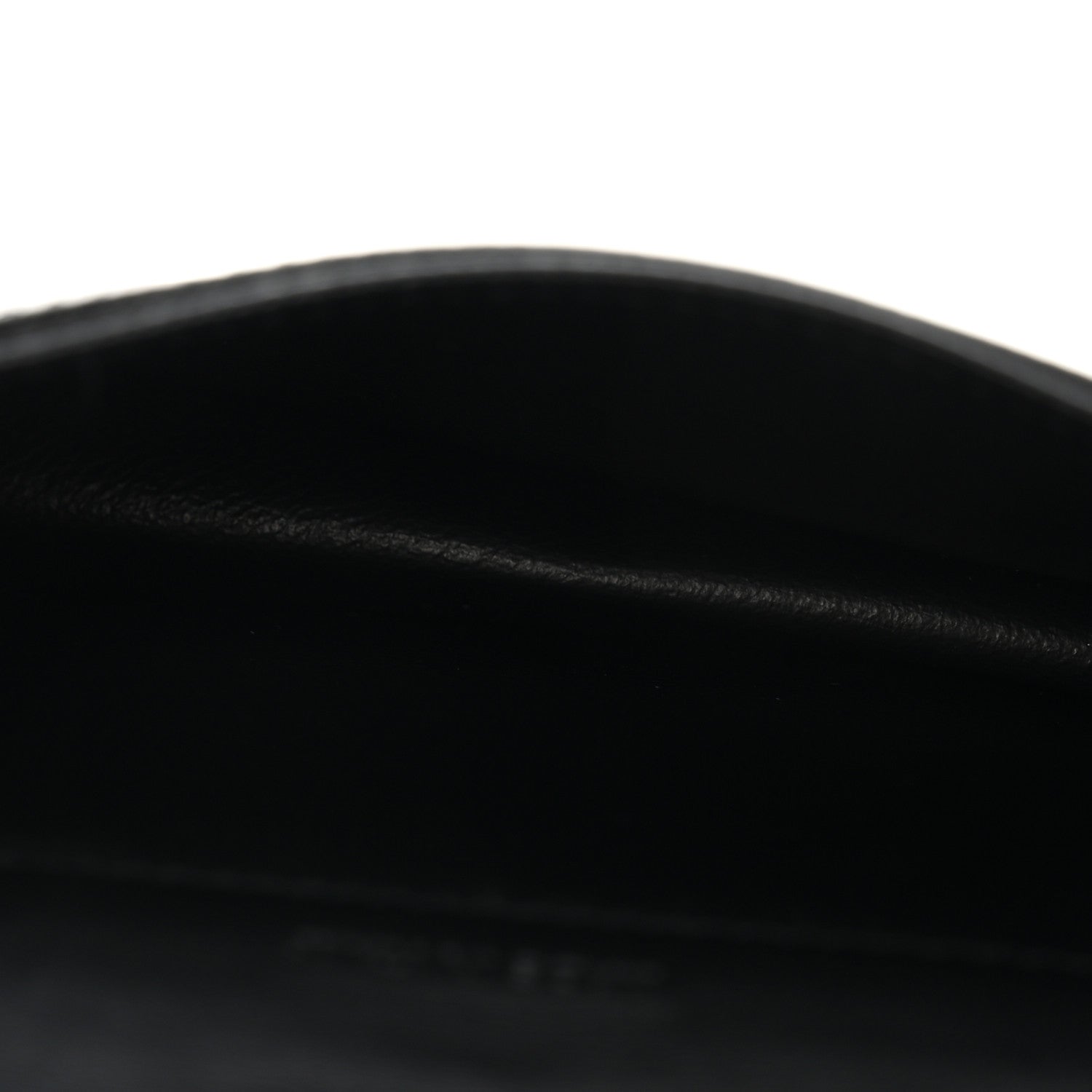 Saint Laurent Grain De Poudre Matelasse Chevron Monogram Flap Card Case Black 5 of 9