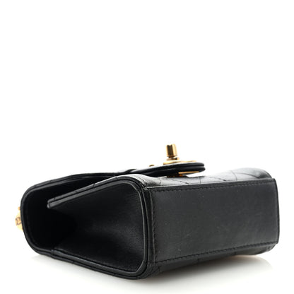 Chanel Goatskin Chic Pearls Clutch On Chain Black 4 of 9