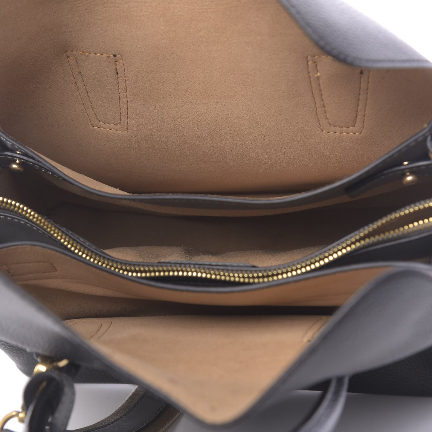 Grained Calfskin Medium Milla Tote Black