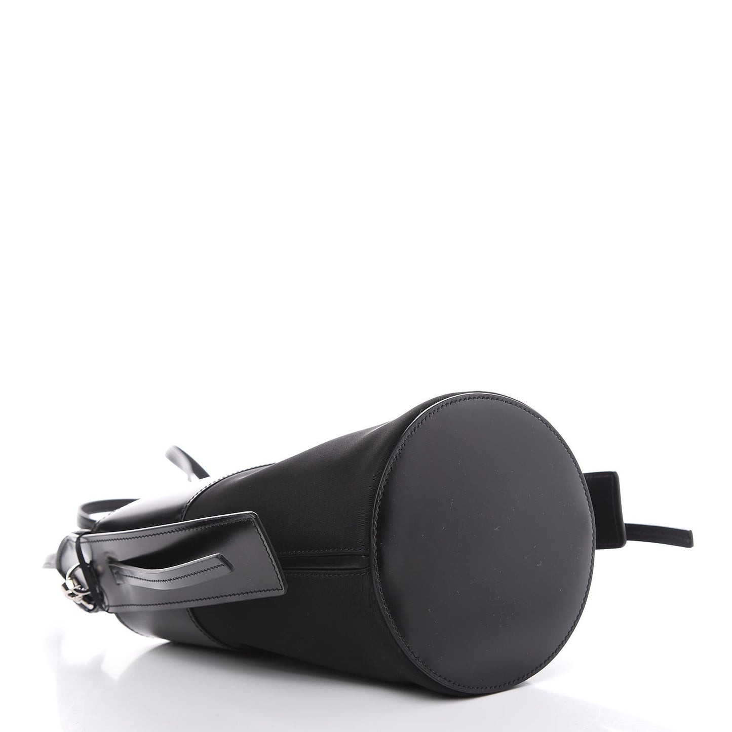 Tessuto Spazzolato Ouverture Bucket Bag Black