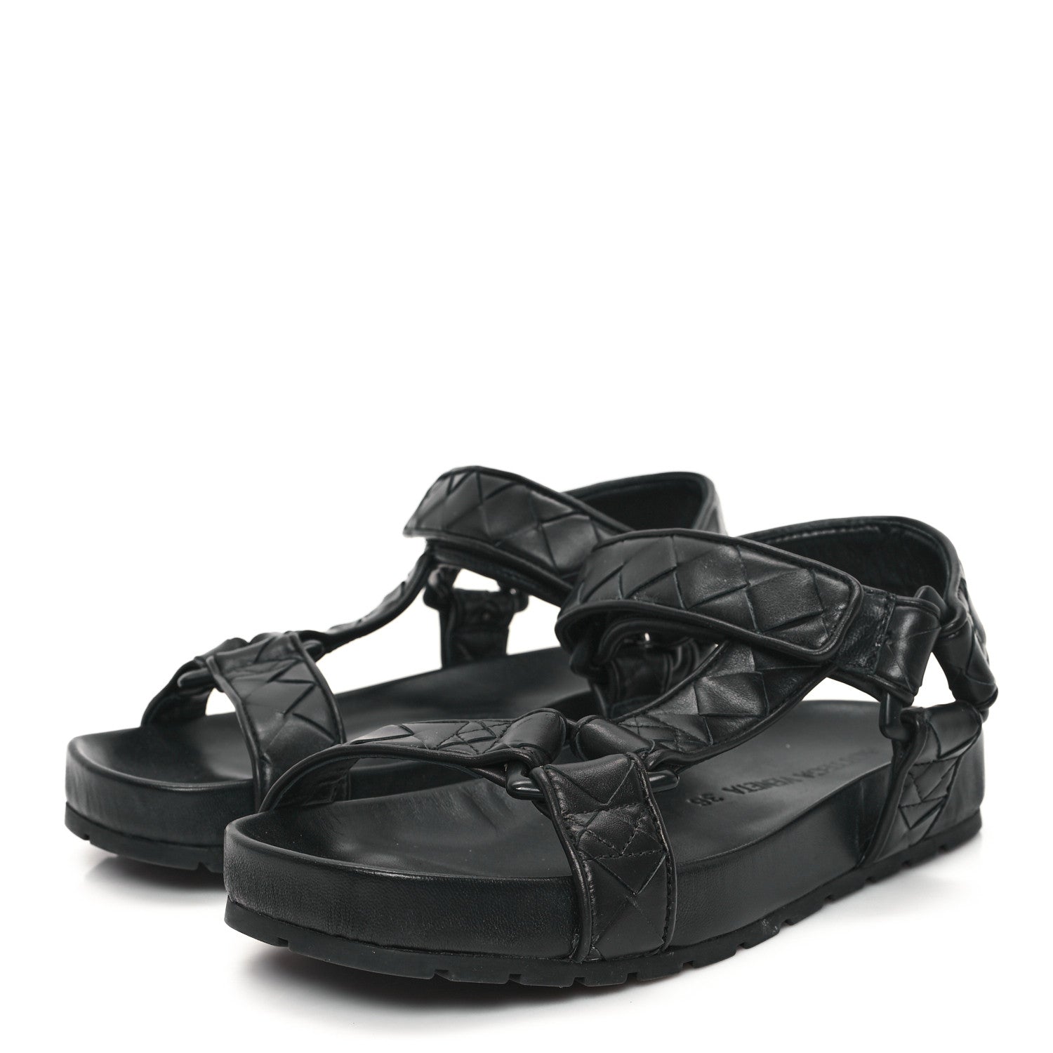 Bottega Veneta Nappa Intrecciato Trip Sandals 36 Black 4 of 8
