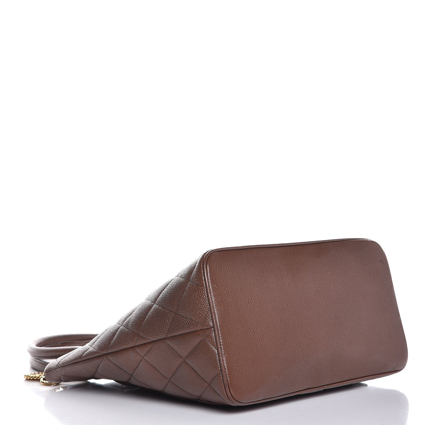 Caviar Quilted Medallion Tote Brown