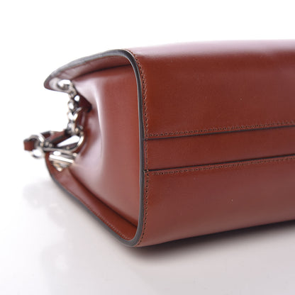 Chloe Shiny Calfskin Mini Annie Shoulder Bag Sepia Brown 9 of 11
