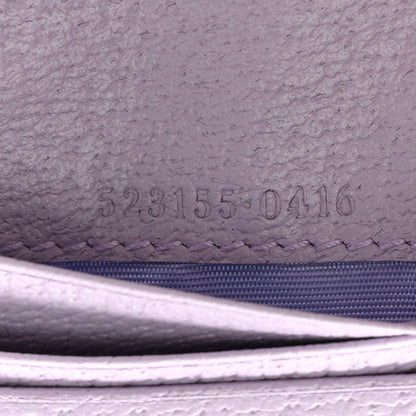 Gucci Monogram Jumbo GG Textured Dollar Calfskin Ophidia Card Case Beige Lapis 7 of 8