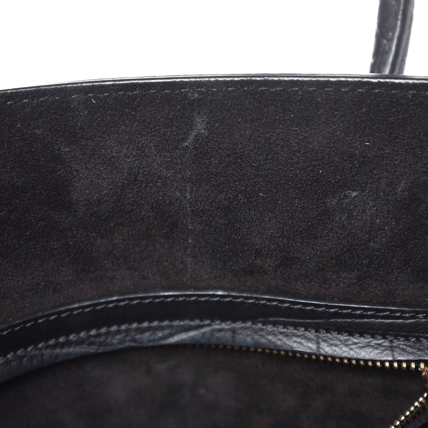Crocodile Embossed Calfskin Medium Phantom Luggage Black