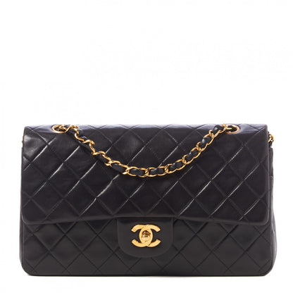Chanel Lambskin Quilted Medium Double Flap Black 1 of 9
