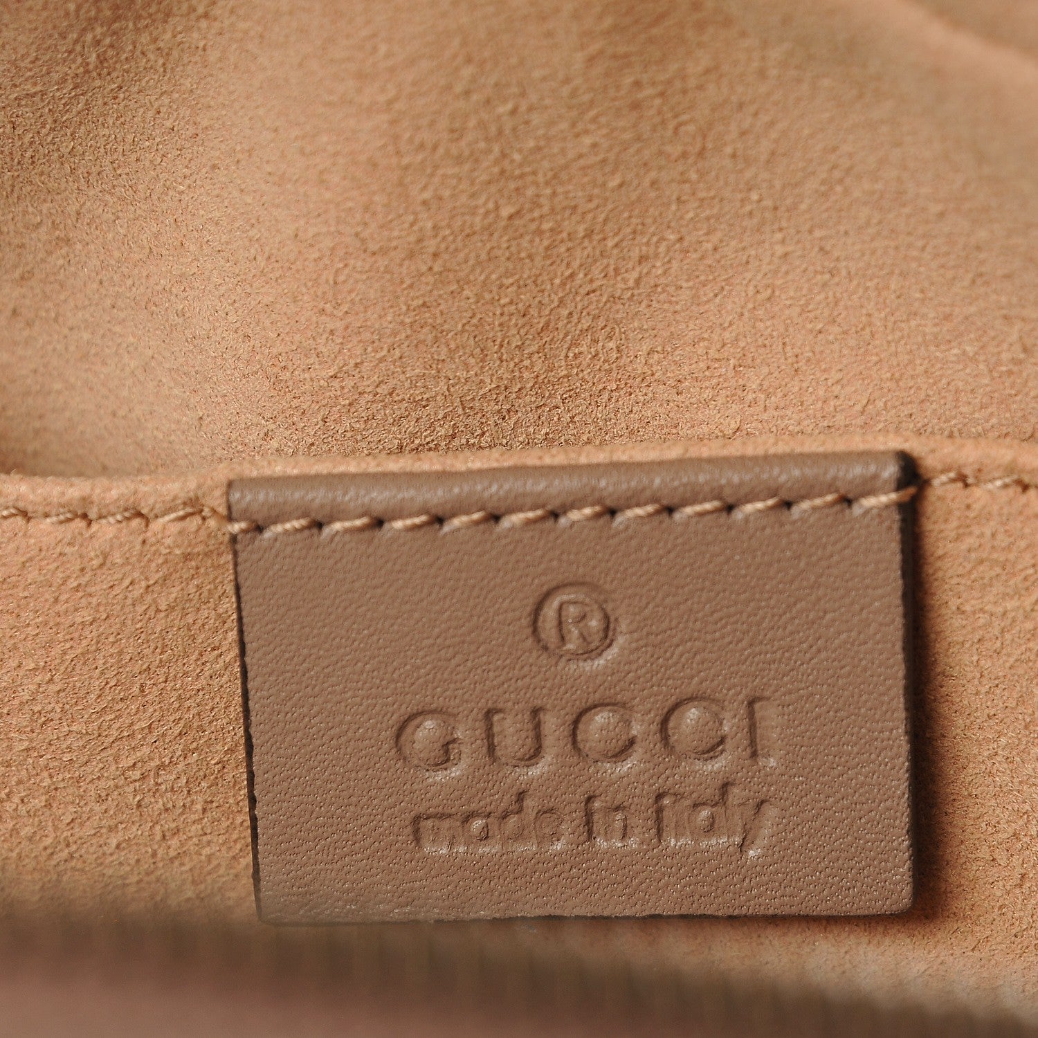 Gucci Calfskin Matelasse Small GG Marmont Chain Shoulder Bag Porcelain Rose 6 of 7