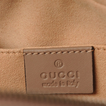 Gucci Calfskin Matelasse Small GG Marmont Chain Shoulder Bag Porcelain Rose 6 of 7