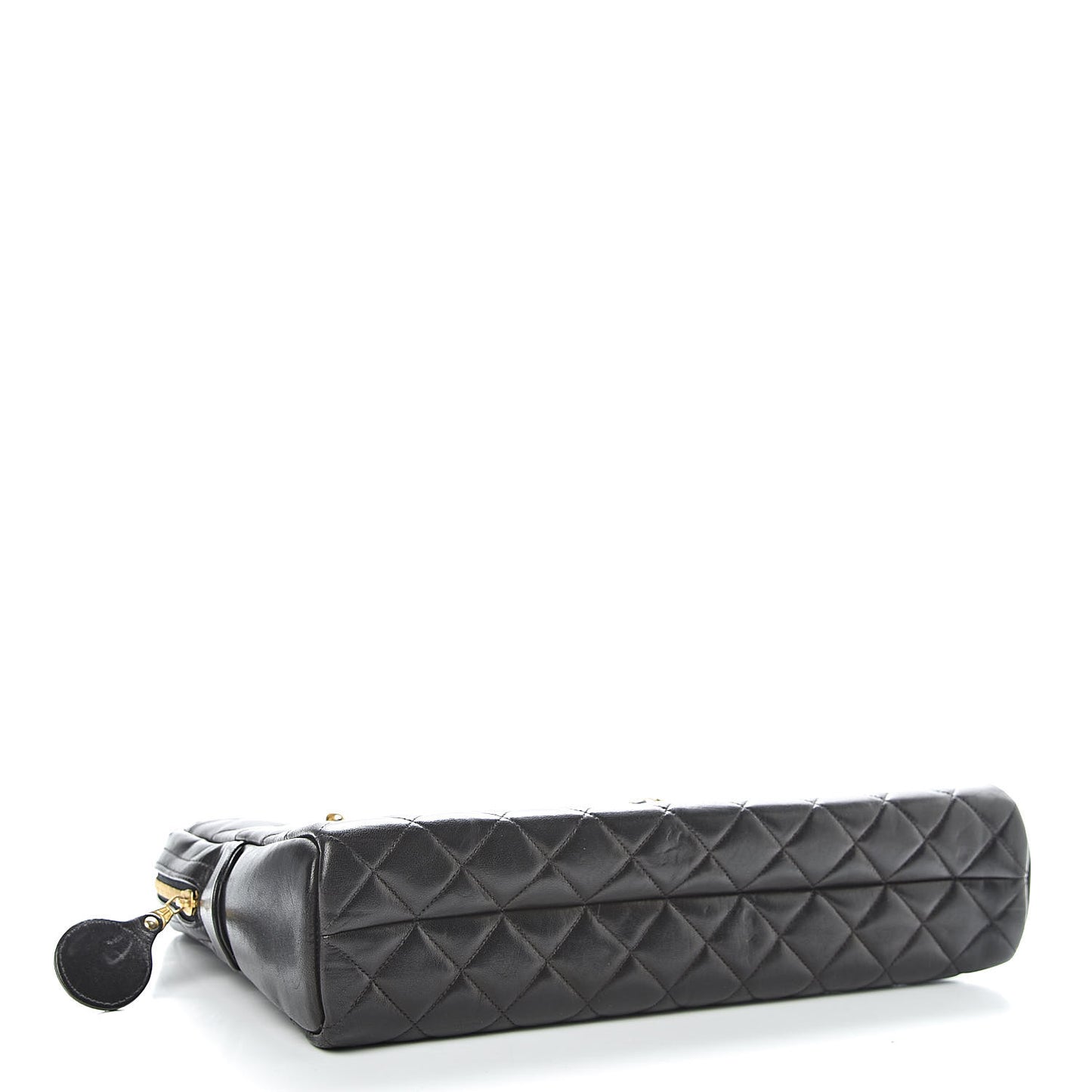Lambskin Quilted Shoulder Bag Black